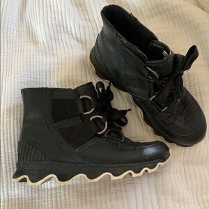Sorel Black Lace-Up Boots